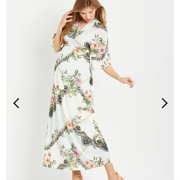 Jessica Simpson Kimono Sleeve Maternity Dress - Picture 1 of 4